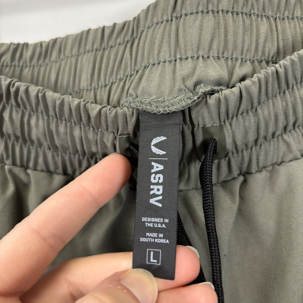 ASRV Mens Olive Green Jogger Pants Athleisure Workout Track Pants Size L - Picture 8 of 11